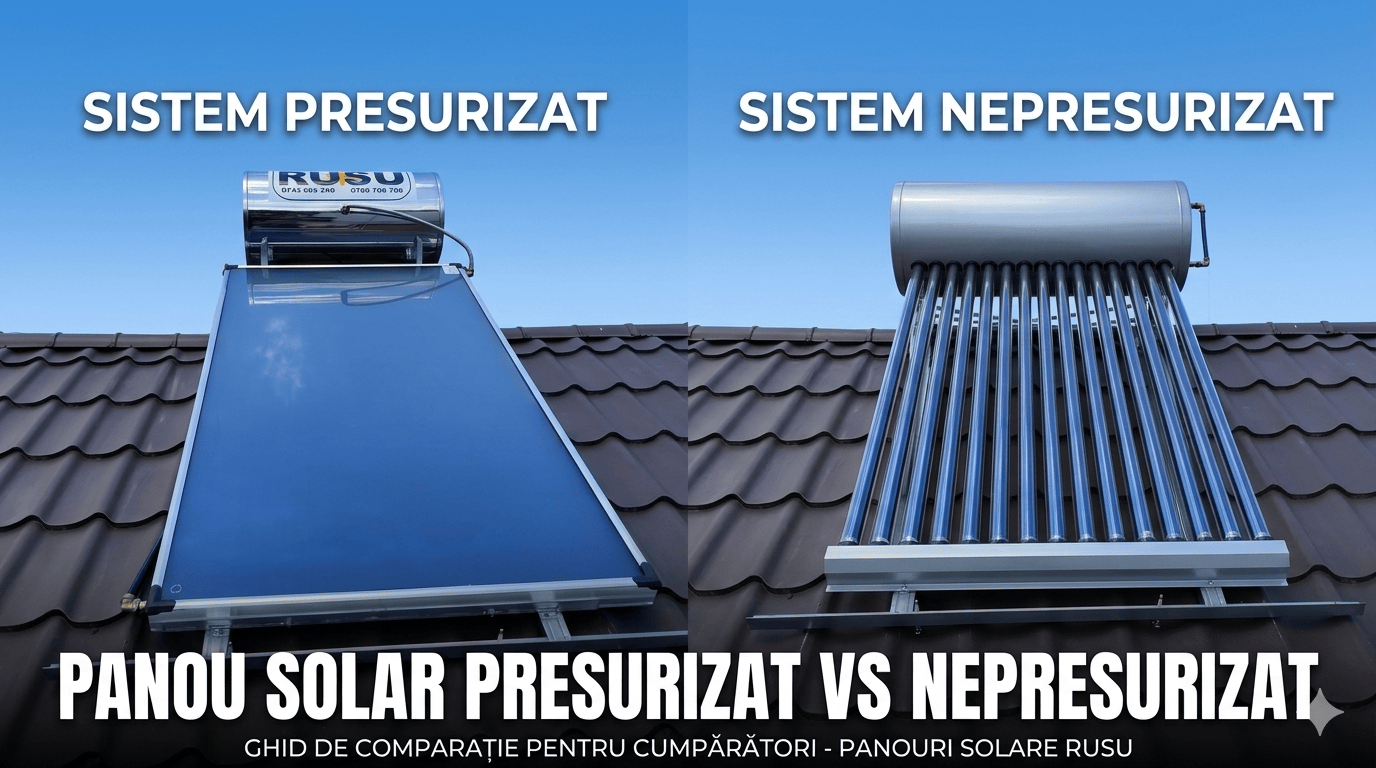panou solar presurizat vs panou solar nepresurizat